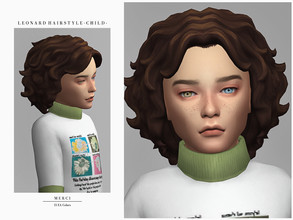Sims 4 — Leonard Hairstyle -Child- by -Merci- — New Maxis Match Hairstyle for Sims4. -For boys. -Base Game compatible.