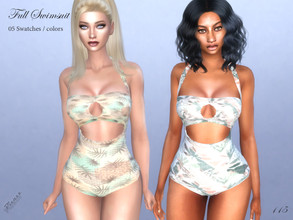 Sims 4 — Full Swimsuit by pizazz — Full Swimsuit for your sims 4 game. image above was taken in game so that you can see