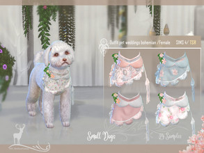 Sims 4 — Small Dog Suit / Bohemian Wedding/ Female by DanSimsFantasy — Suit to dress the pets that accompany you in a