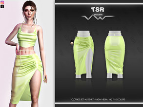 Sims 4 — Clothes SET-145 (SKIRT) BD512 by busra-tr — 10 colors Adult-Elder-Teen-Young Adult For Female Custom thumbnail