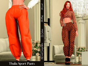Sims 4 — Thalia Sport Pants by couquett — this sport pants are compatible with HQ mod ideal for teens and adults this
