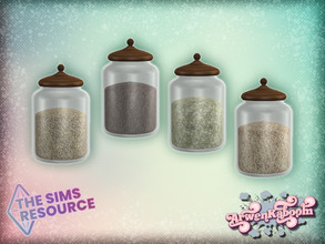 Sims 4 — Elewelds - Food Container Large by ArwenKaboom — Base game deco glass containers in 9 recolors. You can find all