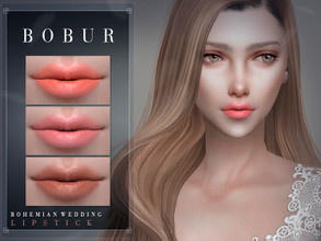 Sims 4 — Bohemian Wedding Lipstick by Bobur2 — Bohemian Wedding lipstick for female 14 colors HQ compatible I hope you