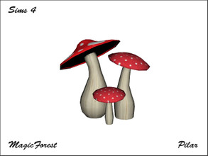 Sims 4 — Arcane Illusions  MagicForest 3Mushrooms by Pilar — MagicForest 3Mushrooms