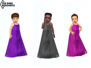 Sims 4 — ErinAOK Toddler Dress 0726 by ErinAOK — Toddler Formal/Party Dress 9 Swatches