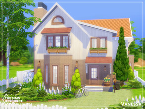 Sims 4 — Vanessa by sharon337 — Vanessa is a family home built on a 30 x 20 lot in Newcrest. It has 3 Bedrooms (1 Adult