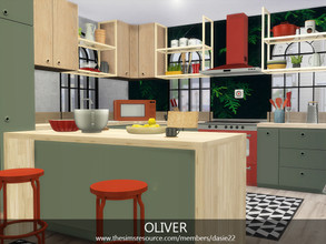 Sims 4 — OLIVER by dasie22 — OLIVER is a modern, stylish kitchen. Please, use code bb.moveobjects on before you place the