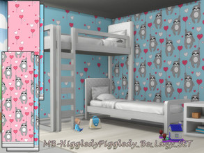 Sims 4 — MB-HiggledyPiggledy_Be_Lazy_SET by matomibotaki — MB-HiggledyPiggledy_Be_Lazy_SET, 2 cute children's wallpapers