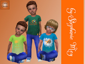 Sims 4 — CRPS Toddler boy shirts by Stephanie_Mey1991 — This set consists of 3 shirts with 10 different slots each. I