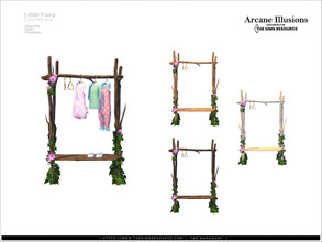 Sims 4 — ArcaneIllusions LittleFairy - wardrobe by Severinka_ — Wardrobe from tree branches entwined with ivy From the