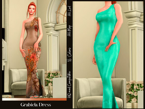 Sims 4 — Grabiela Dress by couquett — avaible from Teen to elder simple ans delicate dres for your female sims, this