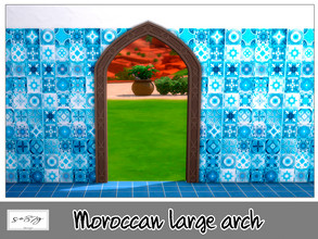 Sims 4 — Moroccan large arch by so87g — cost: 50$ you can find it in build-arch-door. All my preview screenshots are