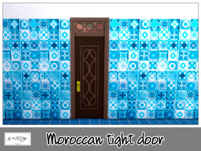 Sims 4 — Moroccan tight door by so87g — cost: 50$ you can find it in build-arch-door. All my preview screenshots are