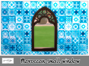 Sims 4 — Moroccan small window by so87g — cost: 30$ you can find it in build-windows. All my preview screenshots are