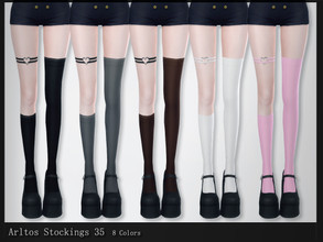 Sims 4 — Stockings 35 by Arltos — 8 colors. All genders. HQ compatible.