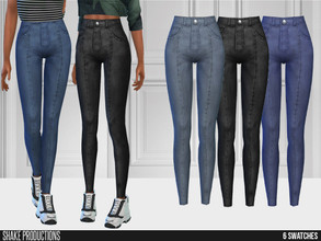 Sims 4 — 727 - High Waisted Jeans by ShakeProductions — High waisted jeans Bottoms/Jeans 6 Colors