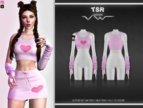 Sims 4 — Clothes SET-148 (TOP) BD517 by busra-tr — 10 colors Adult-Elder-Teen-Young Adult For Female Custom thumbnail