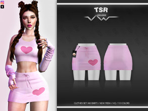 Sims 4 — Clothes SET-148 (SKIRT) BD518 by busra-tr — 10 colors Adult-Elder-Teen-Young Adult For Female Custom thumbnail
