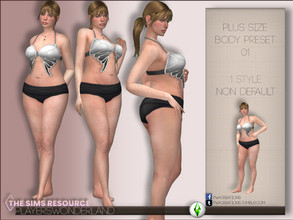 Sims 4 — Plus Size Body Preset 01 by PlayersWonderland — You want more diversity in your game? Then this new bodypreset