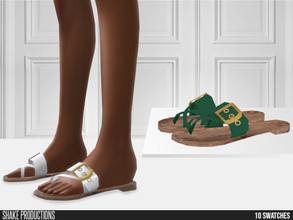 Sims 4 — 730 - Slippers by ShakeProductions — Shoes/Flats - Slippers New Mesh All LODs Handpainted 10 Colors
