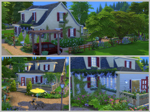 Sims 4 — Family Cottage no CC by sgK452 — In Winderbug, family home for 4 people plus a toddler and a cat. Comfortable,