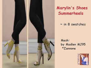 Sims 4 — ws Summer Shoes Marylin's - RC by watersim44 — Marylins Shoes for Summer It's a recolor creation with this mesh