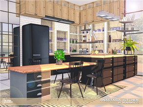 Sims 4 — Anastasia Kitchen by Moniamay72 — A beautiful light brown Kitchen in traditional style.The room is made of
