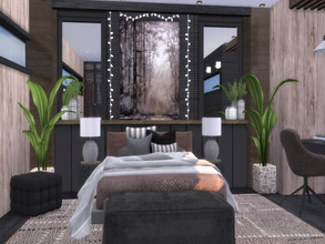 Sims 4 — Leah Bedroom by Suzz86 — Leah is a fully furnished and decorated bedroom. Size: 6x6 Value: $ 10,800 Short Walls