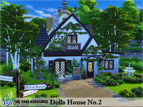 Sims 4 — Dolls House No.2 by Bozena — The house is located in the Finchwick . Henford On Bagley. - 1 bathroom - 1 bedroom