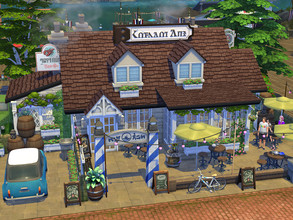 Sims 4 — Harbor Tavern // No CC  by Flubs79 — here is a rustic and cozy Tavern ( Bar ) for your Sims The size of the Lot