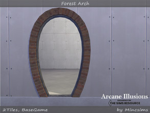 Sims 4 — Arcane Illusions - Forest Arch 2x3 by Mincsims — BaseGame Compatible 2 swatches