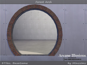 Sims 4 — Arcane Illusions - Forest Arch 3x3 by Mincsims — BaseGame Compatible 2 swatches