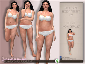 Sims 4 — Plus Size Body Preset 02 by PlayersWonderland — You want more diversity in your game? Then this new bodypreset