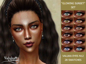 Sims 4 — Eyes N12 by Valuka — Costume make up category 28 colours All genders and ages Thumbnail for identification HQ