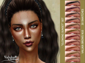 Sims 4 — Brows N10 by Valuka — 30 colours. You can find it in brows. Thumbnail for identification. HQ compatible.