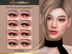 Sims 4 — Beto x Anonimux - On The Ground Eyeshadow  by Anonimux_Simmer — - 8 Shades - Compatible with the color slider -
