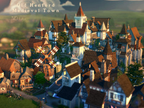 Sims 4 — Old Henford Medieval Town by VirtualFairytales — They came from far lands to trade the most magnificent goods or