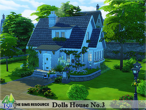Sims 4 — Dolls House No.3 by Bozena — The house is located in the Finchwick . Henford On Bagley. - 1 bathroom - 1 bedroom