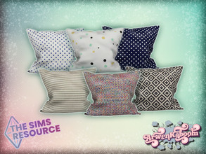 Sims 4 — Breezic - Throw Pillow by ArwenKaboom — Base game throw pillow in 6 recolors. You can find all objects by
