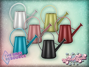 Sims 4 — Breezic - Watering Can by ArwenKaboom — Base game deco watering can in 6 recolors. You can find all objects by