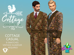 Sims 4 — Cottage Casual by SimmieV — Slip into something more comfortable with these eight fully embroidered dressing