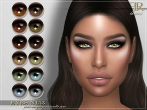 Sims 4 — FRS Eyes N153 by FashionRoyaltySims — Standalone Custom thumbnail All ages and genders 12 color options HQ