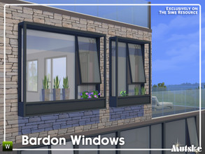Sims 4 — Bardon Constructionset Part 1 by Mutske — This set has a modern and industrial look. With some window