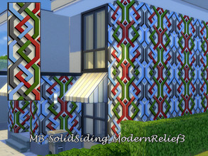 Sims 4 — MB-SolidSiding_ModernRelief3 by matomibotaki — MB-SolidSiding_ModernRelief3, modern exterior wall cladding, for