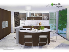 Sims 4 — Hemisphere [web transfer] by SIMcredible! — Bringing to TSR our Hemisphere kitchen. This set has a particular