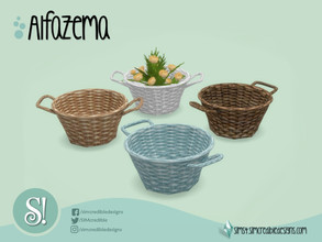 Sims 4 — Alfazema basket by SIMcredible! — by SIMcredibledesigns.com available at TSR 4 colors variations