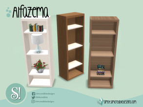 Sims 4 — Alfazema Shelves by SIMcredible! — by SIMcredibledesigns.com available at TSR 4 colors variations