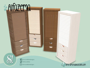 Sims 4 — Alfazema Dresser by SIMcredible! — by SIMcredibledesigns.com available at TSR 5 colors variations
