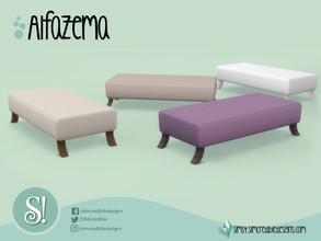 Sims 4 — Alfazema Pouf by SIMcredible! — by SIMcredibledesigns.com available at TSR 4 colors variations