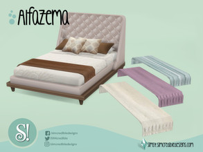 Sims 4 — Alfazema Blanket by SIMcredible! — by SIMcredibledesigns.com available at TSR 5 colors variations
